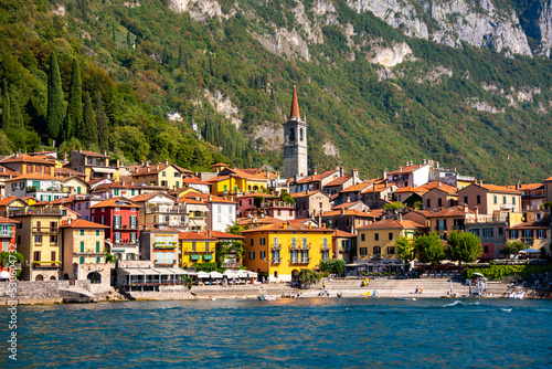 Wallpaper Mural Beautiful panorama of lake Como with a small coastal town, famous tourism destination Torontodigital.ca