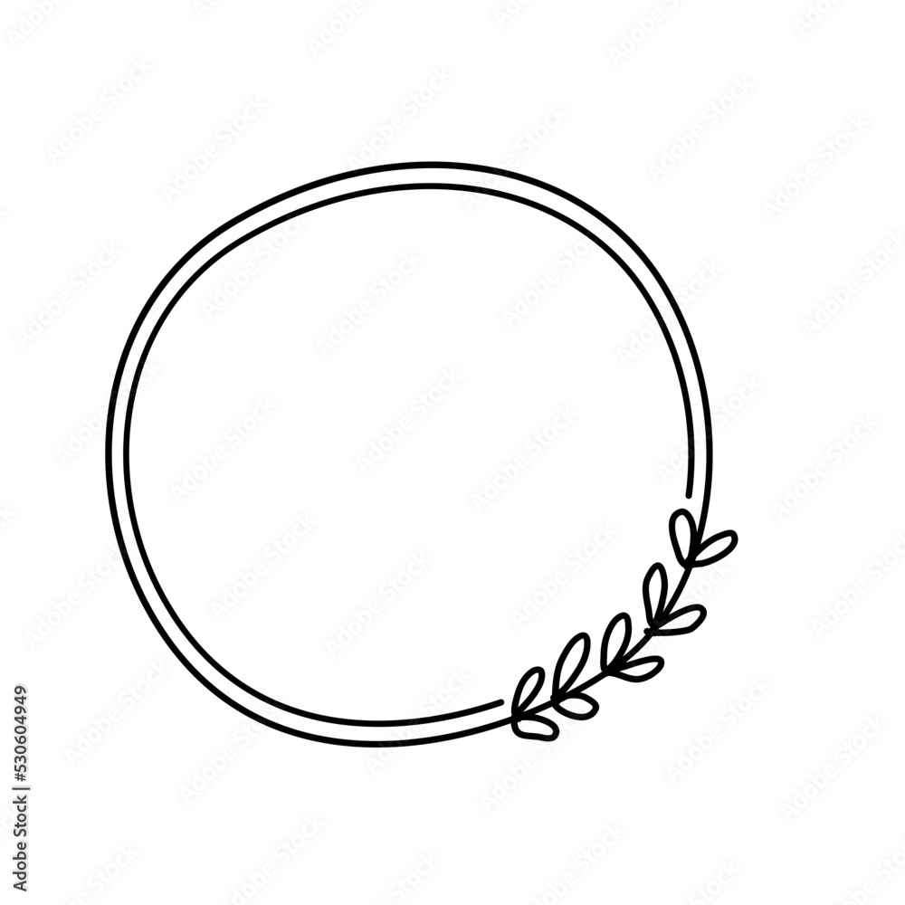 custom made wallpaper toronto digitalMonogram wedding frame with foliage