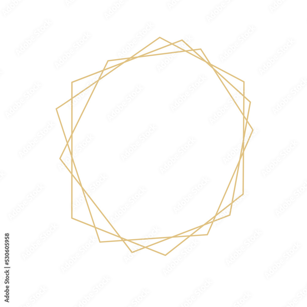 Geometric wedding monogram frame Geometric wedding monogram frame