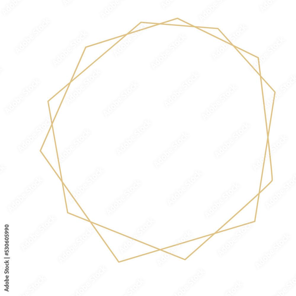 Geometric wedding monogram frame Geometric wedding monogram frame