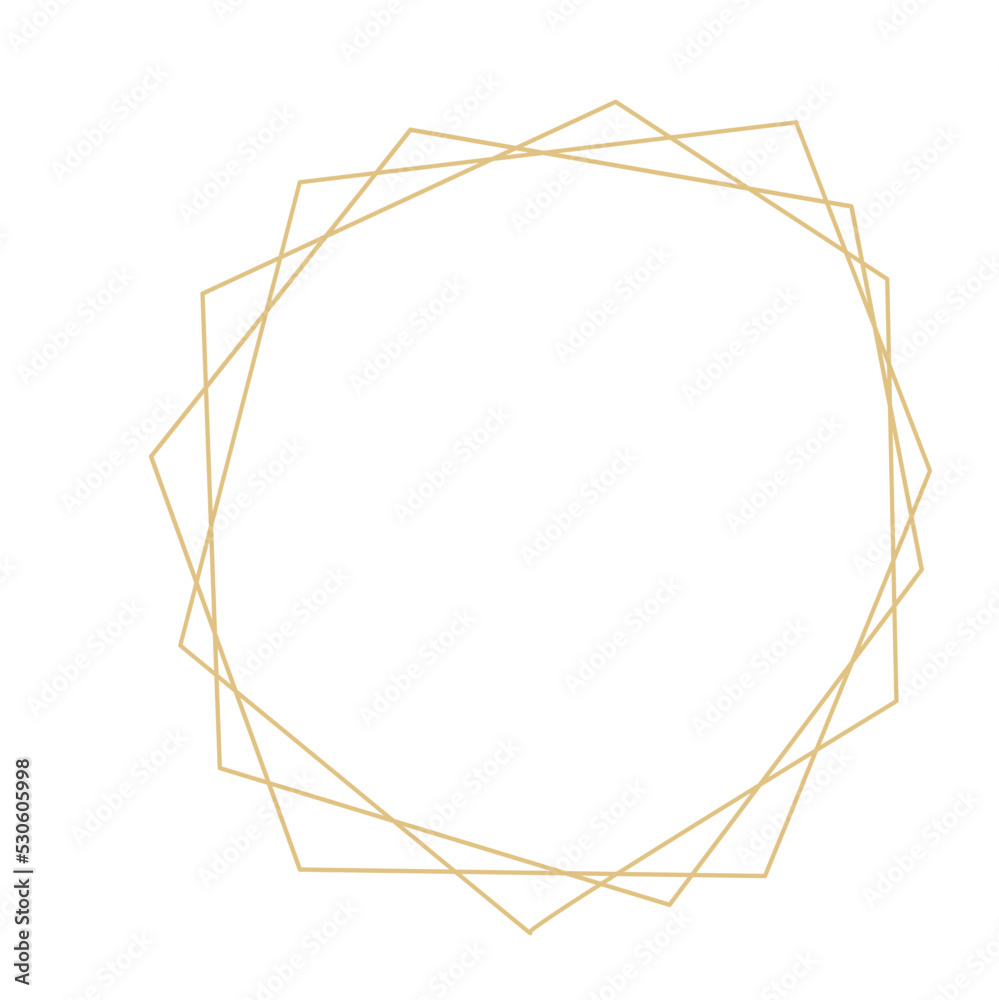 Geometric wedding monogram frame Geometric wedding monogram frame