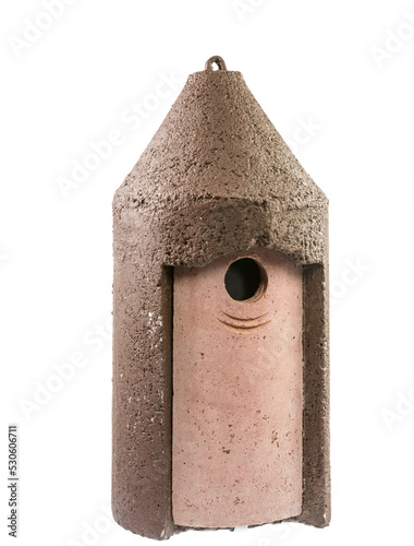 Print op canvas Closeup of a birdhouse