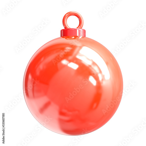 3d christmas baubles with christmas