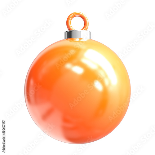 3d christmas baubles with christmas