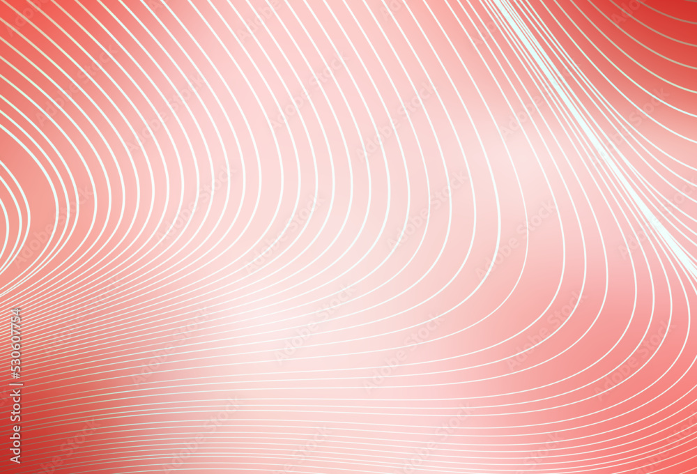 Light Red vector texture with curved lines. Light Red vector texture with curved lines.