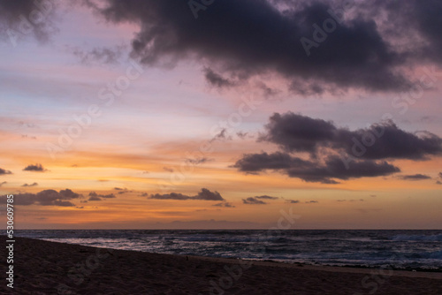 sunset at the beach