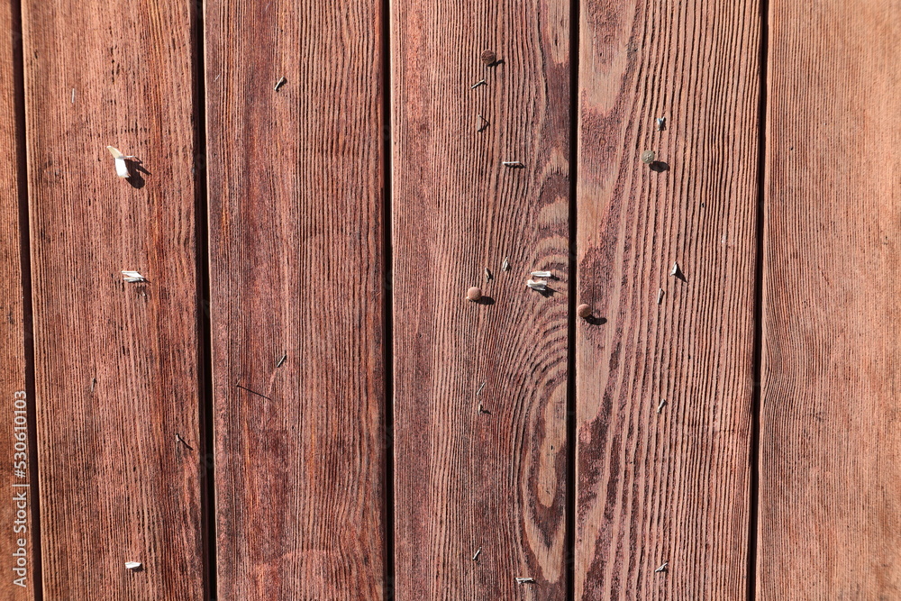 Naklejka premium an empty bulletin board made of old wooden boards