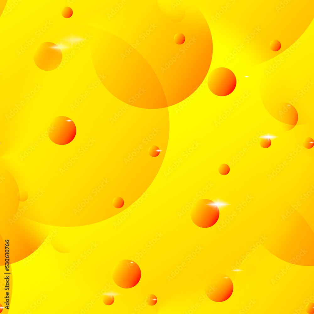 Seamless 3d illustration of yellow and orange balls on a yellow background. Beautiful multicolored abstraction with balloons and stars. Seamless 3d illustration of yellow and orange balls on a yellow background. Beautiful multicolored abstraction with balloons and stars.