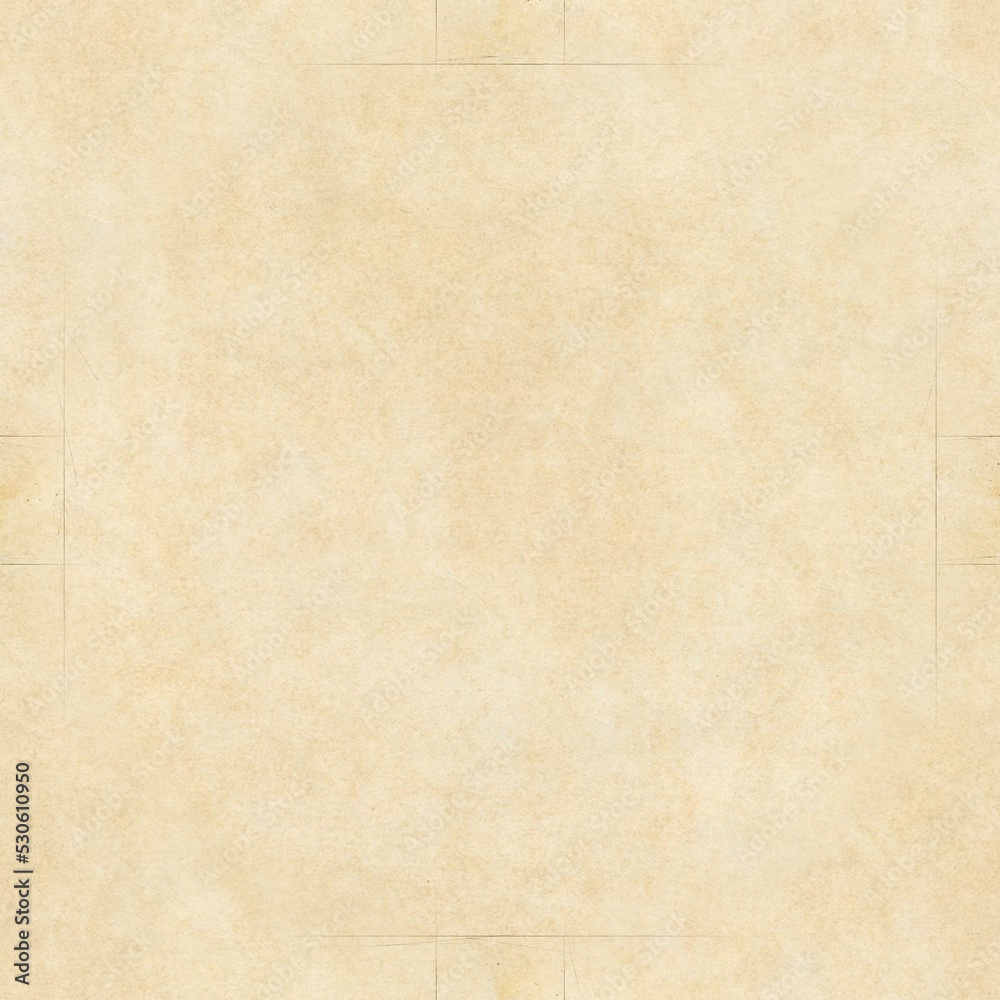 Seamless image of crumpled yellowed paper with texture. Square frame on beige background.
Seamless image of crumpled yellowed paper with texture. Square frame on beige background.