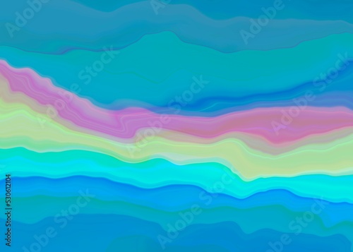 colorful background with waves © Clip Arts Fusion 