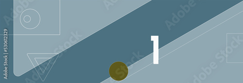 Abstract frn with different shapes and numbers