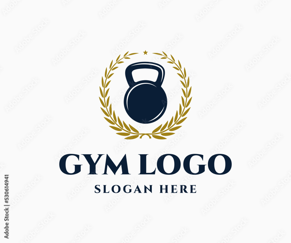Obraz premium Fitness and Gym Logo. Gym Logo Template