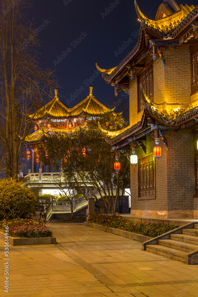 ancient building in Chengdu China