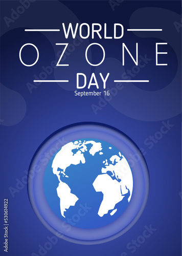 world ozone day vector illustration, suitable for web banner, poster or card campaign