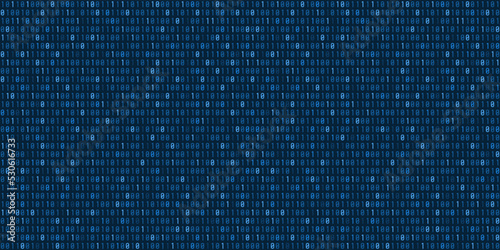 Binary data seamless vector background