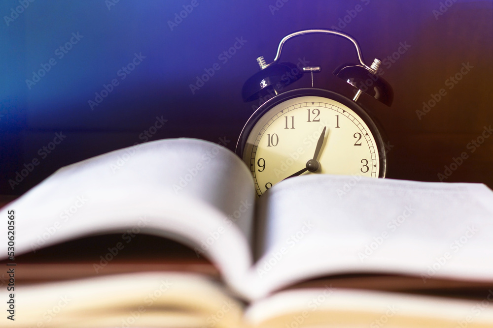 Abstract poster about time and education. How important it is to learn Abstract poster about time and education. How important it is to learn