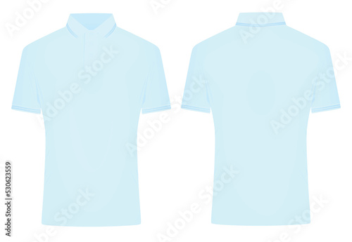 Blue  t shirt. vector illustration