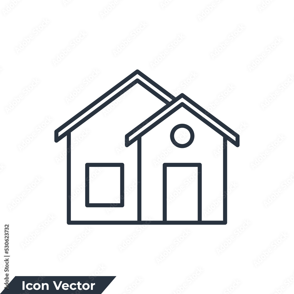 home icon logo vector illustration. house symbol template for graphic and web design collection home icon logo vector illustration. house symbol template for graphic and web design collection