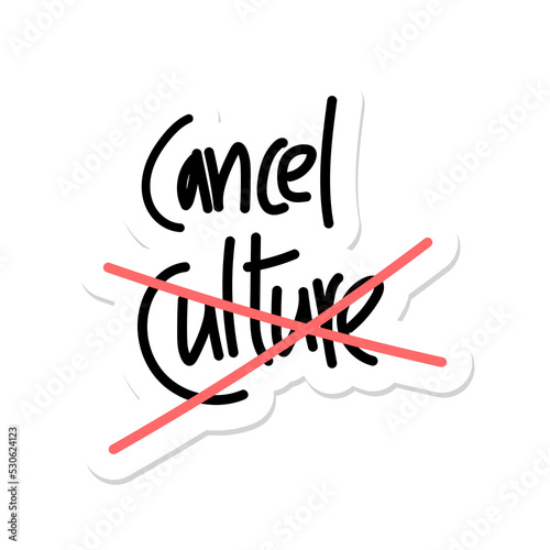 Cancel Culture, Gen z slang word in vector