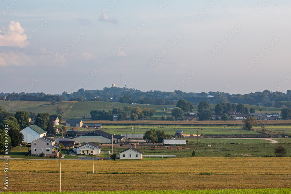 Farmland and flat fields in Amish country, Ohio Farmland and flat fields in Amish country, Ohio