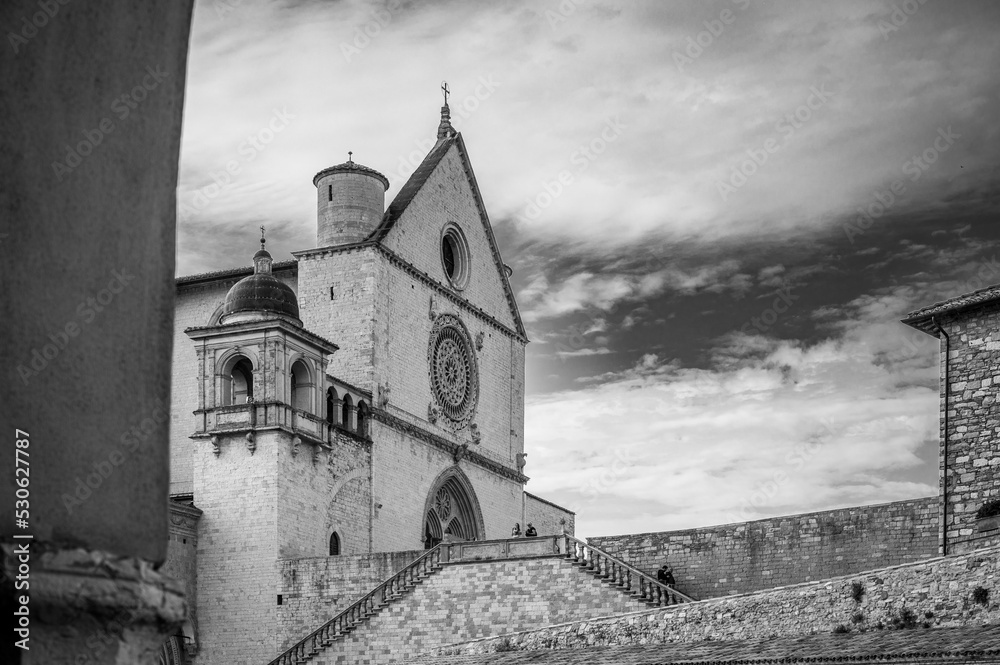 Ancient Papal basilica of San Francesco of Assisi. Art and religion. Ancient Papal basilica of San Francesco of Assisi. Art and religion.