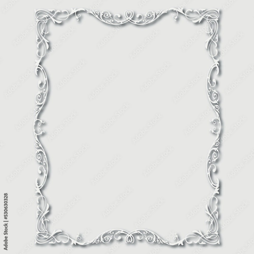 Frame, in the style of an ornament, Vector illustration eps 10, Art. Frame, in the style of an ornament, Vector illustration eps 10, Art.