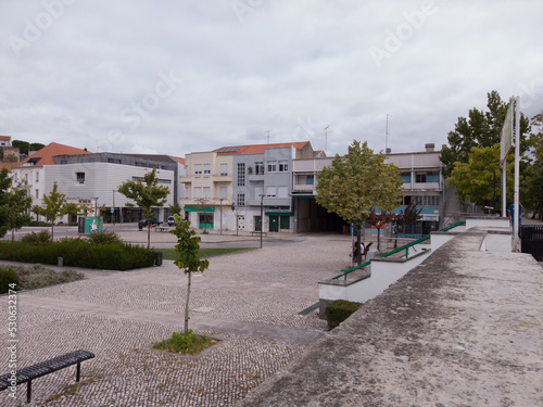 Leiria, Portugal, August 29, 2021: Leiria Bus Station.