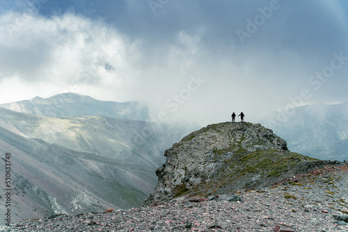 Two friends on a peak © Lewis