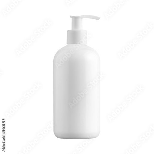 Blank cosmetic dispenser bottle isolated
