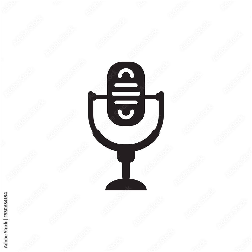Microphone Syimbols Icon Vector Illustration Microphone Syimbols Icon Vector Illustration
