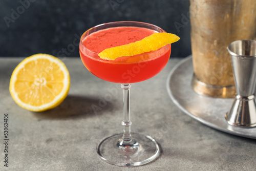 Fotografie Boozy Refreshing Jack Rose Cocktail