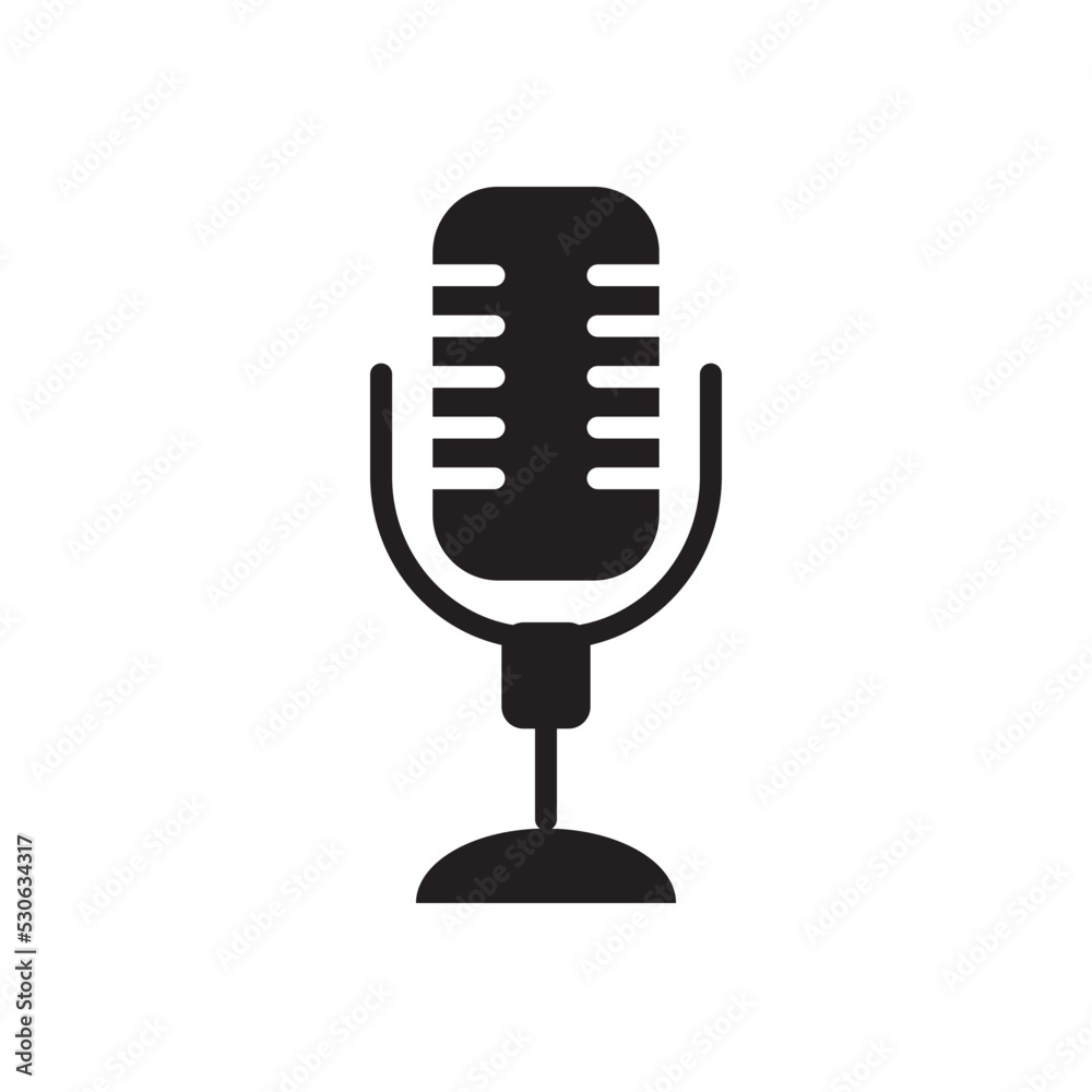 Microphone Syimbols Icon Vector Illustration Microphone Syimbols Icon Vector Illustration