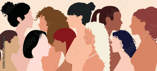 Multicultural social network community for women of diverse cultures. Multicultural communication group for women of diverse cultures. Racial equality, friendship, and communication.