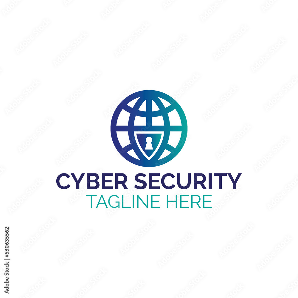 Cyber security concept World security logo design protect shield logo vector creative logo design. Cyber security concept World security logo design protect shield logo vector creative logo design.