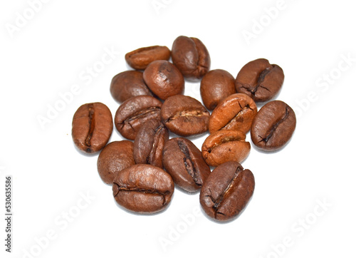Coffee beans isolated on white background coffee