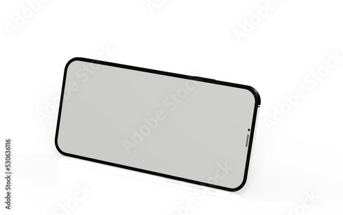 Smartphone. Mobile phone Template. Telephone 3d