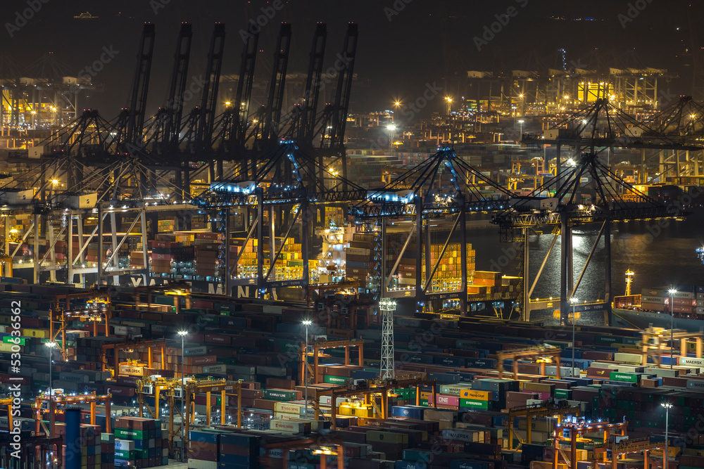 Yantian harbour in Shenzhen China