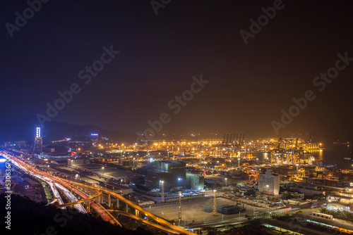 Yantian harbour in Shenzhen China
