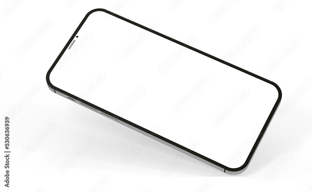 Smartphone. Mobile phone Template. Telephone 3d Smartphone. Mobile phone Template. Telephone 3d