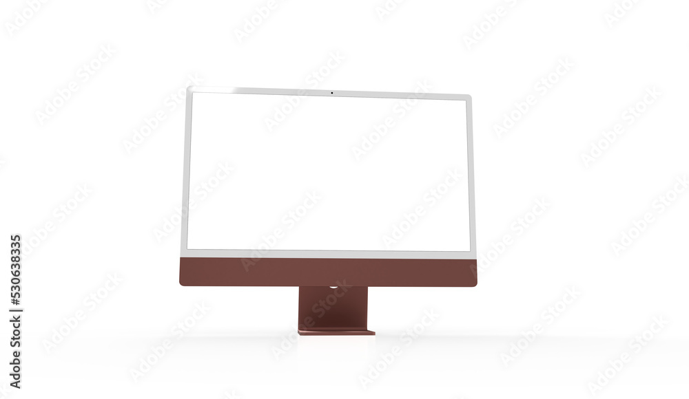 Obraz premium Mockup of modern desktop computer isolated