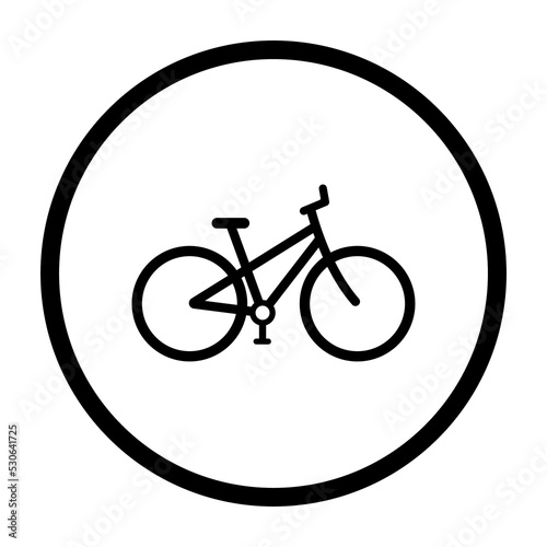 Bicycle. Vector image.