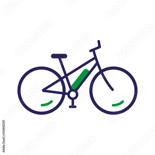 Bicycle. Vector image.