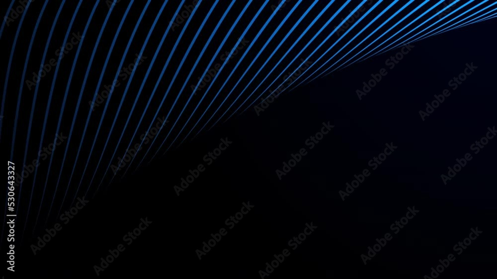 Abstract curve lines motion design on dark background. Seamless looping. 4K footage Abstract curve lines motion design on dark background. Seamless looping. 4K footage