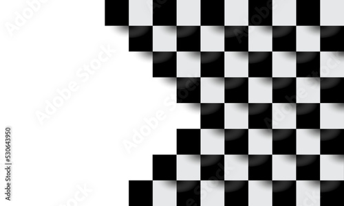 Special background of black and white squares