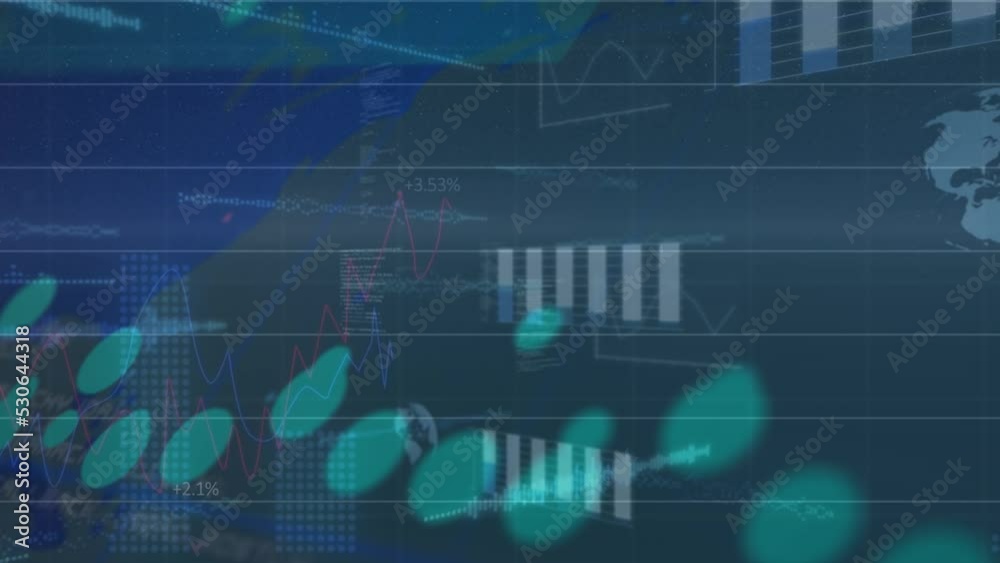 Animation of data processing over spots Animation of data processing over spots