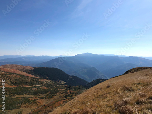 landscape with mountains and blue sky in the autumn © Annet_Hamaniuk