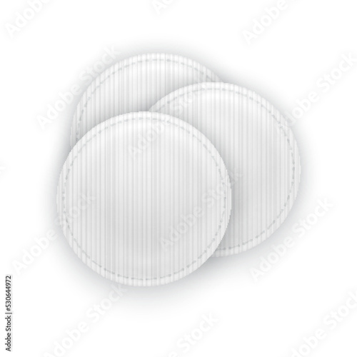 Vector cotton pads in realistic style