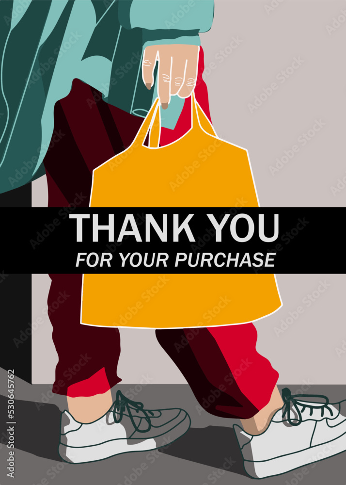 Thank you for your purchase customizable Card template Stock Vector ...