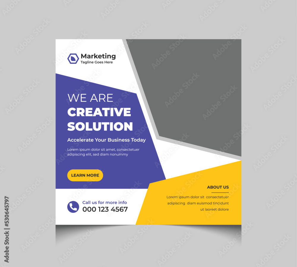 Modern Digital marketing web banner and social media post template Modern Digital marketing web banner and social media post template