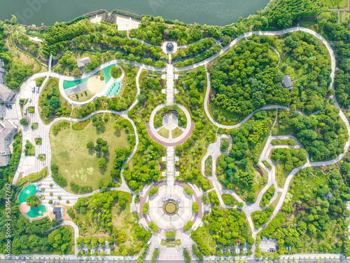 Aerospace in Jurong City Library and Chongming Park, Zhenjiang City, Jiangsu Province